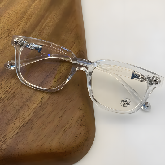 Chrome Glasses Clear